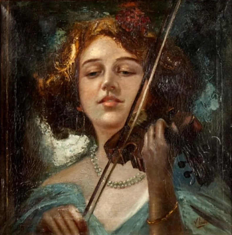 Signora che suona il vìolino, 1935 - Galleria d'arte Moderna di Firenze